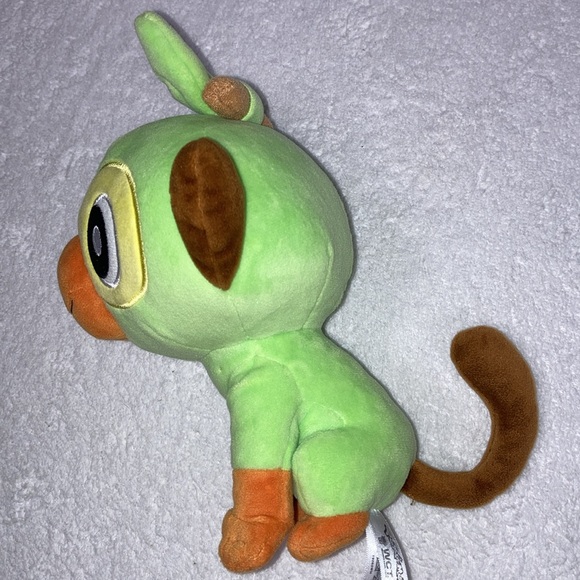 Pokemon GROOKEY Plush Green Monkey Sitting Jazwares - Picture 4 of 7